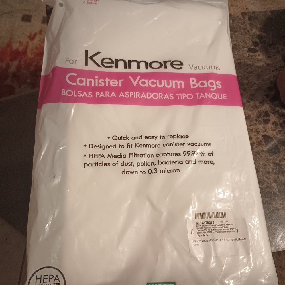 Kenmore Canister Vacuum Bags - White